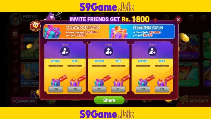 Invite Friends in S9 Game
